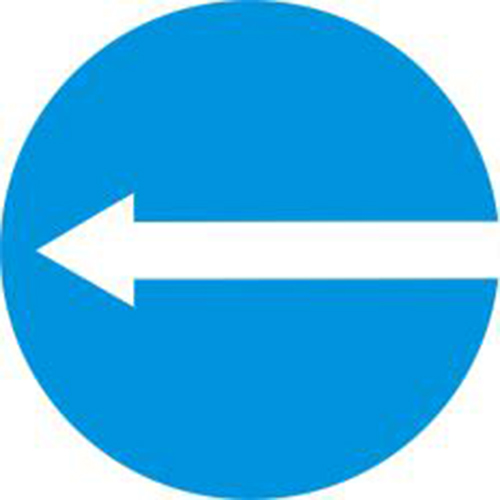 Biển báo hiệu các xe chỉ được rẽ trái