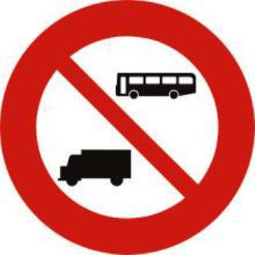 Biển báo cấm ô tô khách và ô tô tải