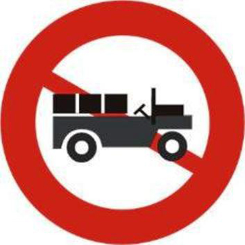 Biển báo cấm xe công nông