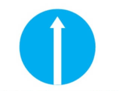 Các biển báo giao thông biển báo hiệu hình tròn có nền xanh lam và ý nghĩa của chúng